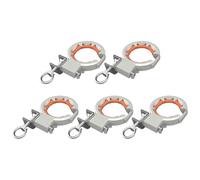 Msioytog Fuerte Herramienta Auxiliar de cableado de Puente, Canal de Cable de 65 mm, Rodillo de husillo Liso, Abrazadera Ajustable de 330 Grados para Puente, polea de Cable de Nailon de Acero