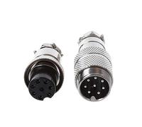 Msioytog Gx16 Que empalma Enchufe del Conector Macho de la aviación 2/3 / 4/5 / 6/7 / 8 Conectores Pin