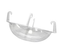 Msioytog Platillo para Maceta con Base Antideslizante - Bandeja de Cesta Colgante Liviana y reciclable para balcón y jardín Base esférica para Maceta Colgante Platillo Transparente Bandeja Redonda