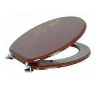 MSV 140.344 Aseo Modelo de Estrella Asiento MDF/Acero Inoxidable 42,5 x 36,5 x 1,6 cm