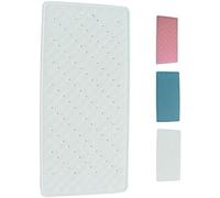 MSV 140202 - Alfombrilla Antideslizante para bañera (Caucho y carbonato de Calcio, 75 x 35 x 0,1 cm), Color Blanco