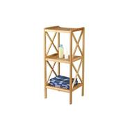 MSV 140623 Estante de 3 Niveles Bambú/Lacado Nitrocelulosa 36,5 x 33 x 85 cm