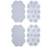 MSV 140896 Nube 4 Antideslizantes PVC Lote Grises 14,5 x 9 x 0,1 cm