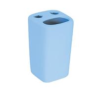 Vaso de cerámica haití para cepillo de dientes, color azul claro - msv.
