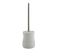 MSV 141134 - "Palma de cerámica escobillero y escobilla de baño, Blanco
