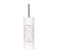 MSV 141997 - Escobillero de WC Paris en Acero Inoxidable, Color Crema, 30 x 20 x 15 cm