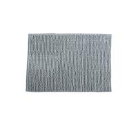 MSV Alfombra de Baño Chenille Gris Claro 50x80 Cm - Suave y Lavable