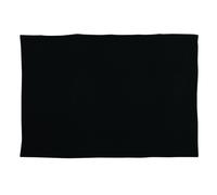 MSV Alfombra de Baño Chenille Negro Antideslizante 50x80cm