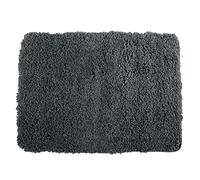 MSV - Alfombra de baño de Microfibra - 40 x 60 cm - Gris Oscuro - Confort Acogedor - Rápida absorción - Ideal para el baño - Fácil Cuidado - Secado rápido