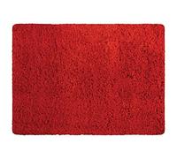 MSV - Alfombra de baño de Microfibra - 40 x 60 cm - Roja - Suave y cómoda - Rápida absorción - Ideal para el baño - Fácil Cuidado - Secado rápido