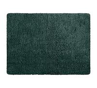 MSV - Alfombra de baño de Microfibra - 40 x 60 cm - Verde Oscuro - Confort Acogedor - Rápida absorción - Ideal para el baño - Fácil Cuidado - Secado rápido