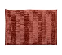 MSV Alfombra de baño microfibra chenilla antideslizante lavable a máquina 60 x 60 cm Terracota