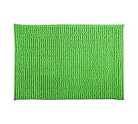MSV Alfombra de baño Microfibra de chenilla, pelo largo, antideslizante, 60 x 90 cm, verde albahaca