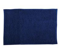 MSV – Alfombra de baño Chenilla de microfibra – Pelo largo, antideslizante – Azul oscuro 60 x 90 cm