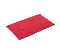 MSV – Alfombra de baño Chenilla – Microfibra, pelo largo, antideslizante – Rojo 60x90 cm