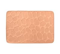 MSV - Alfombra de Baño de Piedra de Espuma Melocotón, Confort Suave para su Baño, Antideslizante y Absorbente, Diseño Elegante para una Decoración Moderna y Relajante, 50x80 cm