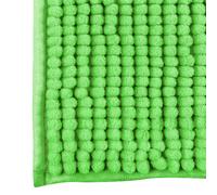 MSV Alfombra de Baño Oruga 60x90 Cm - Suave, Densa y Antideslizante - Absorbe Humedad y Secado Rápido - Apto para Secadora - Color Basil
