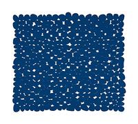 MSV - Alfombrilla de Ducha de guijarros - PVC 100% Libre de ftalatos - 53 x 53 cm - Azul Oscuro - Superficie Antideslizante para Mayor Seguridad y Comodidad - Diseño Saludable