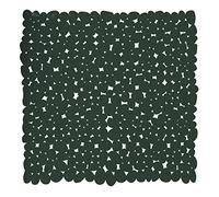 MSV - Alfombrilla de Ducha de guijarros - PVC 100% Libre de ftalatos - 53 x 53 cm - Verde Oscuro - Superficie Antideslizante para Mayor Seguridad y Comodidad - Fácil de Limpiar