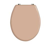 MSV - Asiento de inodoro F1 Jana MDF - Cierre suave - 42,5 x 36,5 x 5 cm - Multicolor - Diseño universal apto para familias - Fácil instalación y limpieza