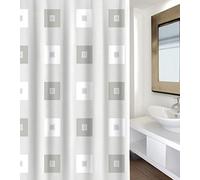 MSV Blocks - Cortina de Ducha (poliéster, 180 x 200 cm), Multicolor