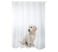 MSV - Cortina de Ducha antimoho, antibacteriana, Lavable, Impermeable, con 12 Anillas, poliéster, 180 x 200 cm