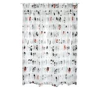 MSV Cortina de Ducha con diseño gráfico de poliéster, 180 x 180 cm, Multicolor
