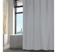 MSV Cortina DE Ducha Polyester Shower Curtain 180X200CM Light Gray
