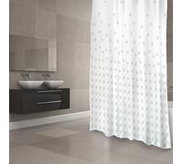 MSV Cotexsa by Cortina de Ducha Textil antimoho - Antibacteriana, Lavable, 100% Impermeable, con 12 Anillos de Cortina de Ducha - Poliéster, Thika Beige 180 x 200 cm - Fabricado en España