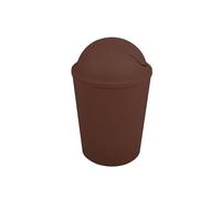 MSV Cubo de basura ako 5,5l con tapa abatible chocolate, 5,5 L