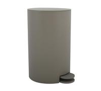 MSV France - Cubo de basura cosmético Osaki - 3 litros, tapa y pedal, interior extraíble - Taupe