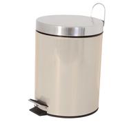 MSV Cubo de Basura de Acero Inoxidable y Metal 3L para Papelera de Baño