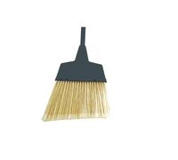 MSV Escoba de Exterior con Mango de PP 138x23,5x3cm Negro y Beige