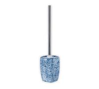 MSV Escobillero con Soporte Cerámico CARRARE Azul
