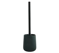 MSV - Escobillero con Soporte de cerámica MAONIE - Cerdas Resistentes al Desgaste - Diseño clásico y Elegante - 10,4 x 38,8 cm - Verde Oscuro Mate - De pie - Escobillero Fijo