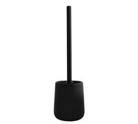 MSV - Escobillero con Soporte de cerámica - Modelo MAONIE - Cerdas Resistentes al Desgaste - 10,4 x 38,8 cm - De pie - Portaescobillas Fijo - Diseño clásico - Negro