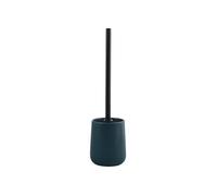 MSV - Escobillero con Soporte de cerámica - Modelo MAONIE - Cerdas Resistentes al Desgaste - 10,4 x 38,8 cm - De pie - Escobillero Fijo - Diseño clásico y Elegante - Color petróleo Mate