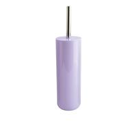MSV - Escobillero Inagua - Set de Inodoro de Suelo en Poliestireno - Mango de Acero Inoxidable - Color Lavanda - Cabezal Reemplazable