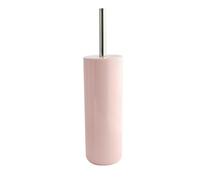 MSV - Escobillero Inagua - Set de Inodoro de Suelo en Poliestireno - Mango de Acero Inoxidable - Rosa Claro - Cabezal Reemplazable