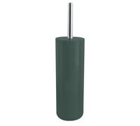 MSV - Escobillero Inagua - Set de Inodoro de Suelo en Poliestireno - Mango de Acero Inoxidable - Verde Oscuro - Cabezal Reemplazable