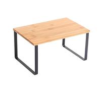 MSV Estante soporte de cocina de pie diseño industrial acero Elie negro mate