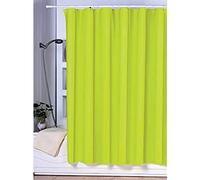 MSV homeXpert 141287 Cortina de Ducha Unicolor, Verde, Poliéster, 50x40x5 cm