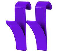 MSV Juego de 2 Ganchos para secador de Toallas, Color Morado