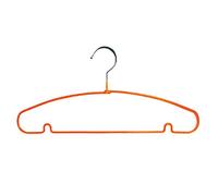 MSV Lote de Perchas, Metal Plastificado, Naranja, 40x19x10 cm, 10 Unidades