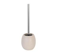 MSV - Escobillero de cerámica Manali - Acabado Piedra Beige - ø13,5 x 39 cm