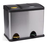 MSV MS318 - Papelera de INOX clasificadora, 18 + 8 l