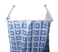 MSV France Barra de ducha MS502 – Aluminio modulable, Acero inoxidable, Blanco