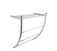 MSV MS560 - Toallero Cromado de Pared con Estante, Acero