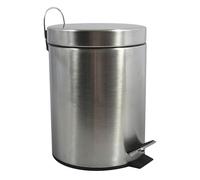 MSV MS602 - Cubo de Basura con Pedal, INOX, 5 l