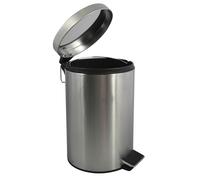 MSV MS603 - Cubo de Basura con Pedal, INOX, 12 l